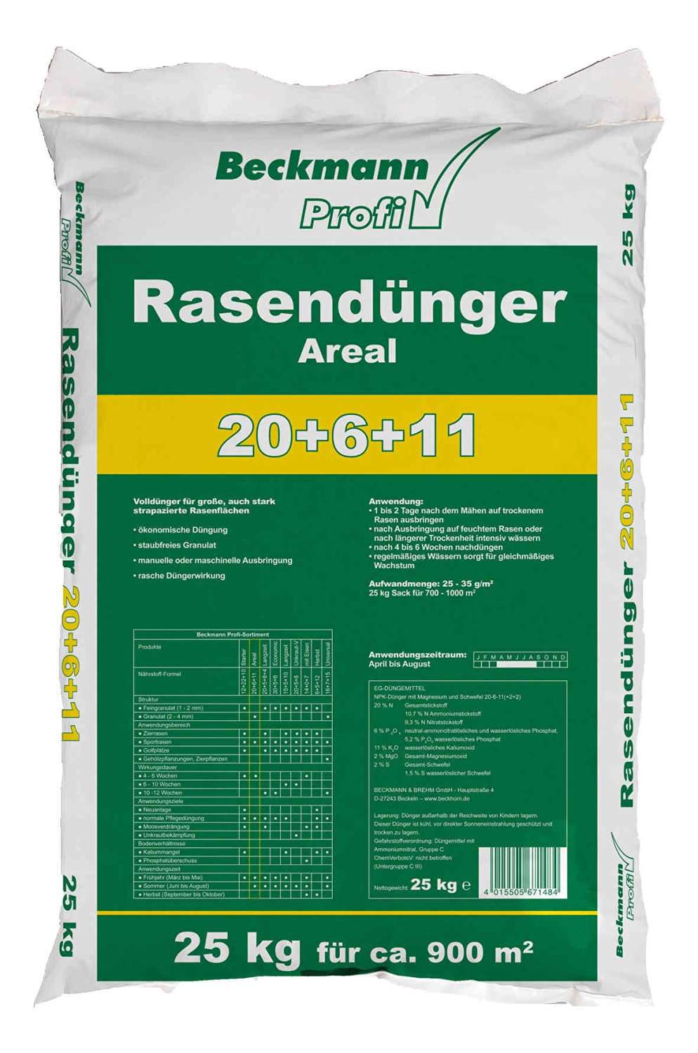 Beckmann Premium Rasendünger mit Sofortwirkung +++ Praxistest/Vergleich