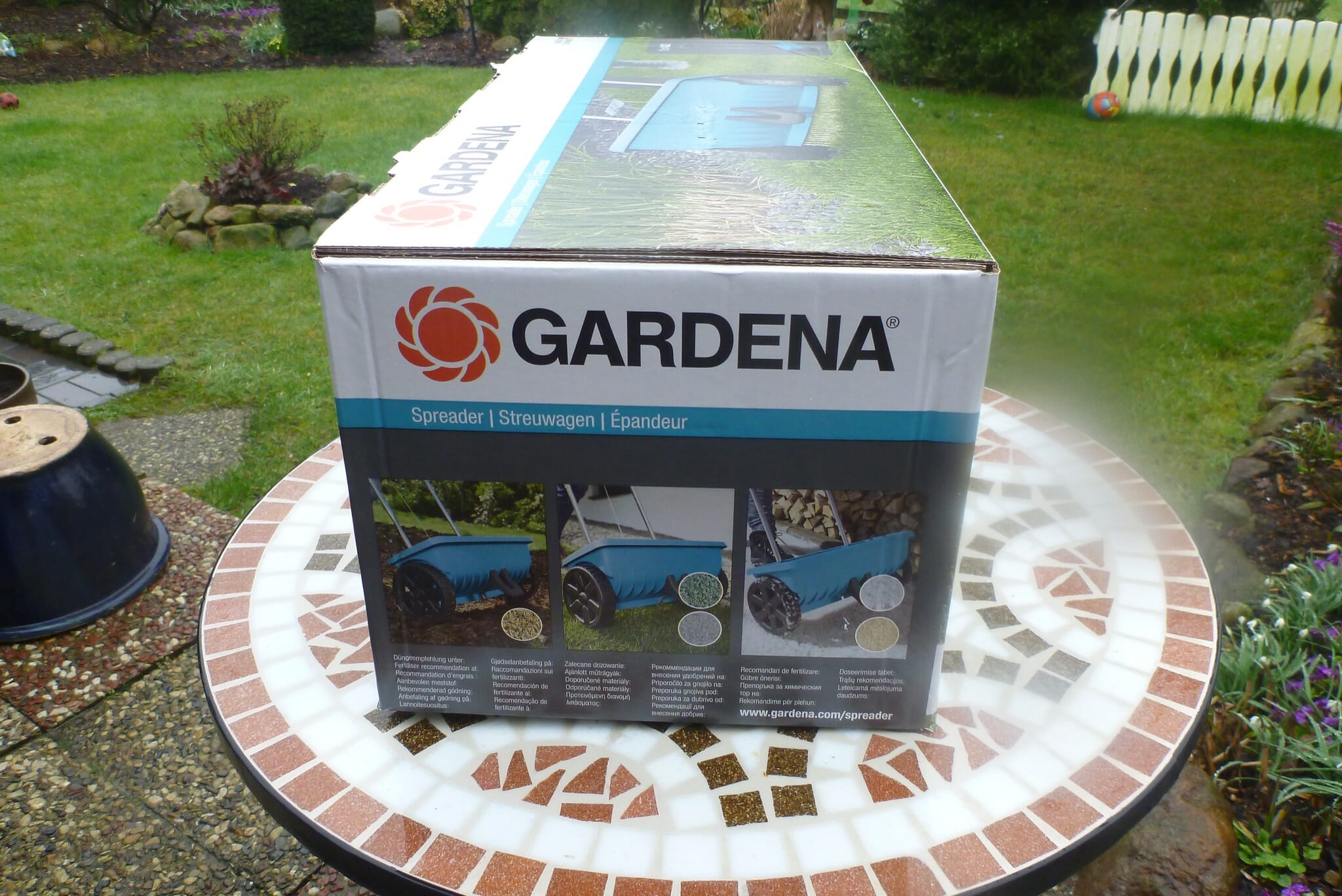 Gardena Streuwagen L Test rasenduenger.de